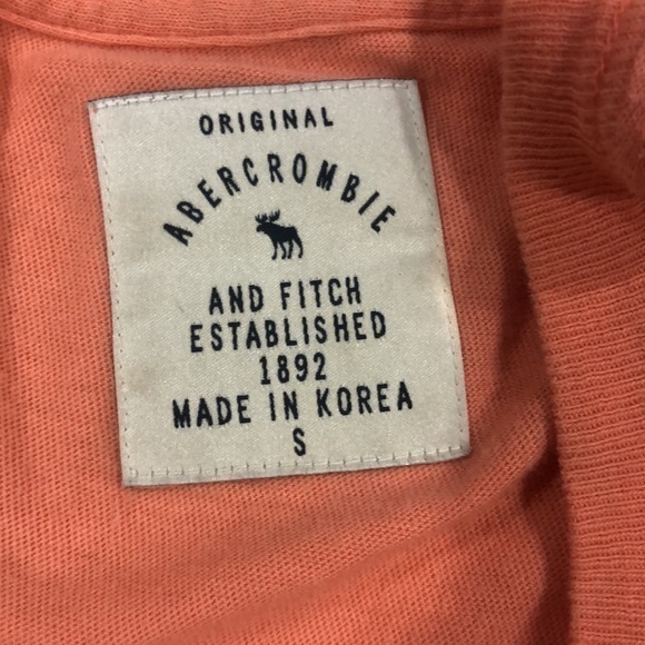 Abercrombie‎ and Fitch Orange Shirt S - Picture 3 of 3